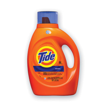 Tide® He Laundry Detergent, Original Scent, Liquid, 64 Loads, 92 Oz Bottle freeshipping - TVN Wholesale